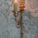 Wall candle holder in bronze and brass louis XVI style