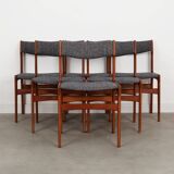 Set of six teak chairs, Danish design, 1960s, production: Denmark