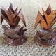 2 bougeoirs en bois