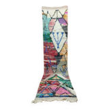 Tapis couloir berbère bohemian en laine fait main