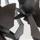 Jean Campa. Sculpture in cut patinated iron. 1980s.