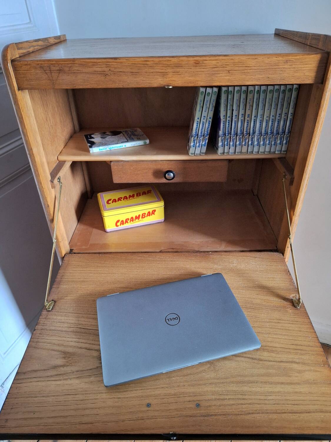 Meuble secrétaire vintage, bureau ancien