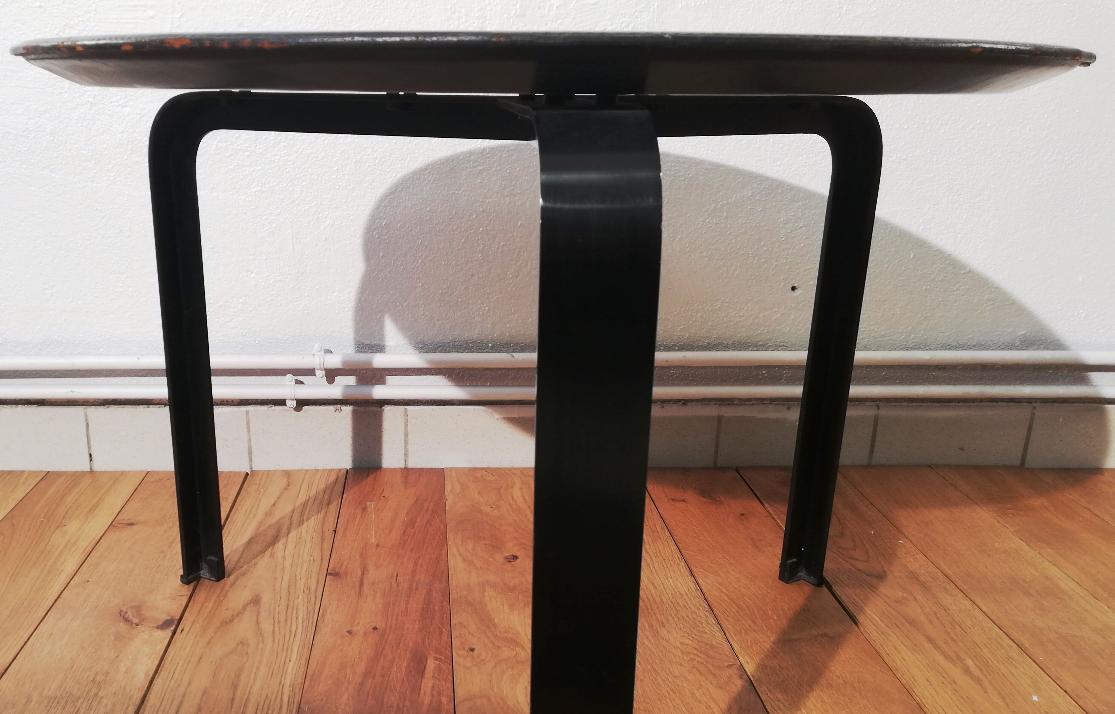 Vintage leather coffee table