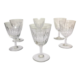 6 verres à eau en cristal baccarat modèle casino