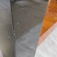 Table basse en placage de loupe d'orme circa 1980