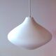 Scandinavian opaline glass onion pendant light 1950