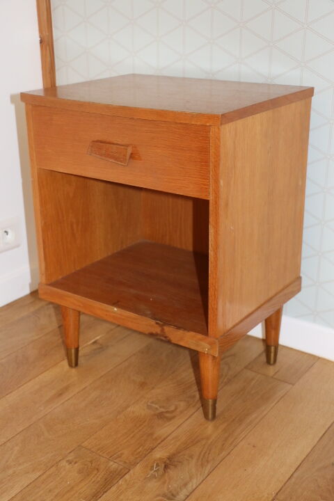 Light oak bedside a drawer 1960