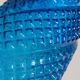 Vase verre bleu