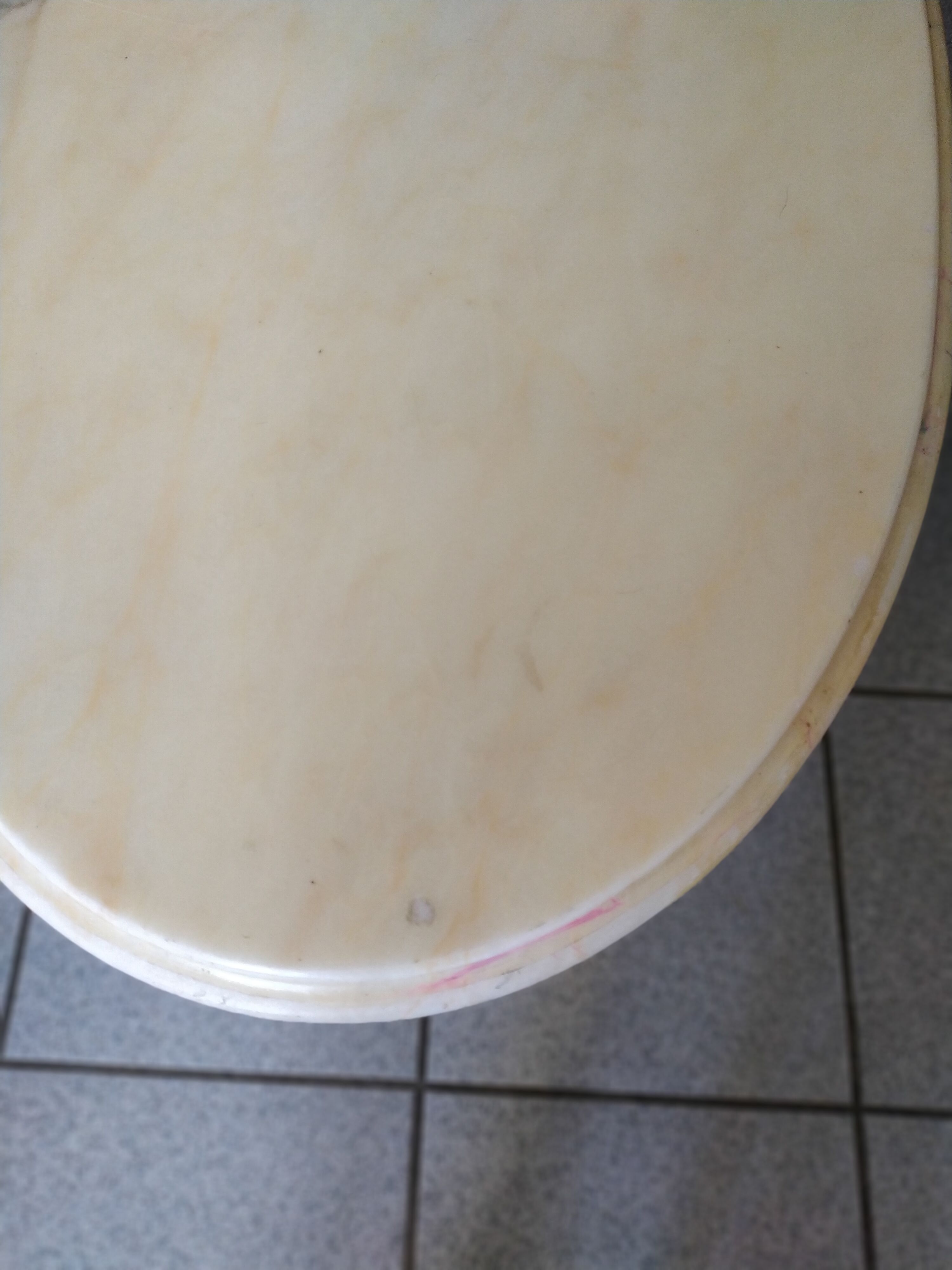 Light marble coffee table