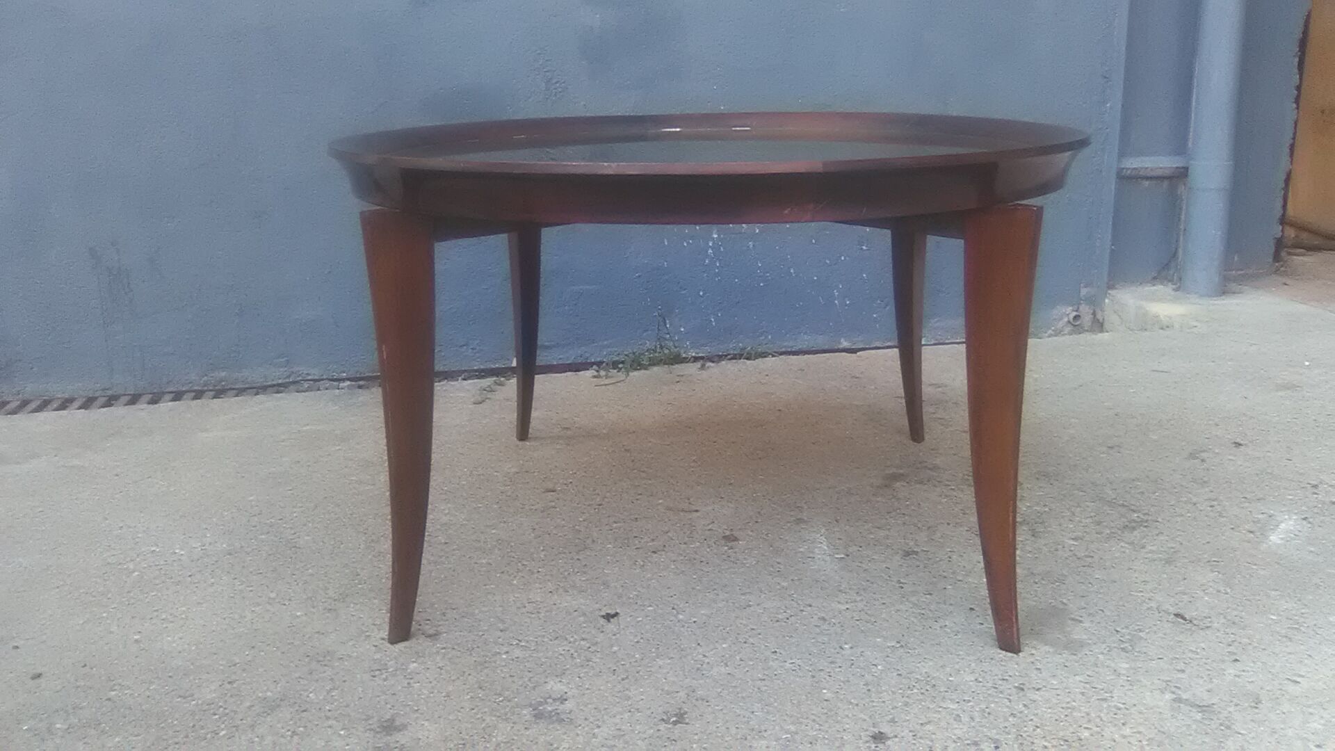 Art deco coffee table mirror
