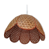 Rattan flower suspension