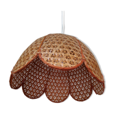 Rattan flower suspension