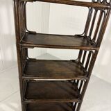 Large dark rattan rack display 1970’s