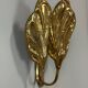Set of four gilt brass wall lights, Tommaso Barbi, circa 1960.