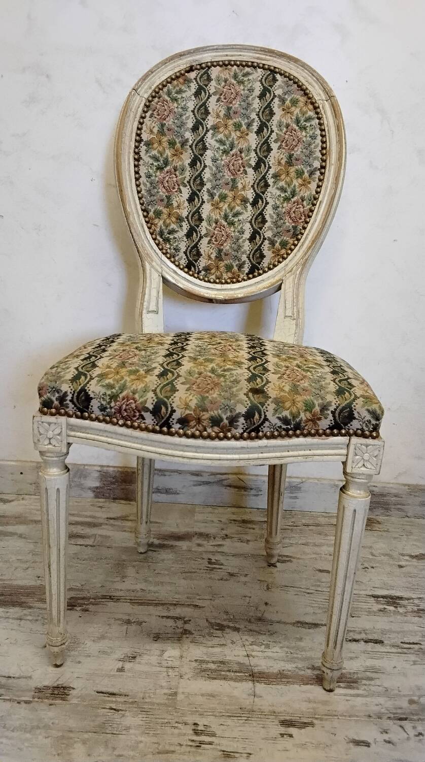 6 Louis XVI style Medallion chairs