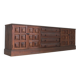 Vintage Brutalist Sideboard solid wood , Spain 1970s