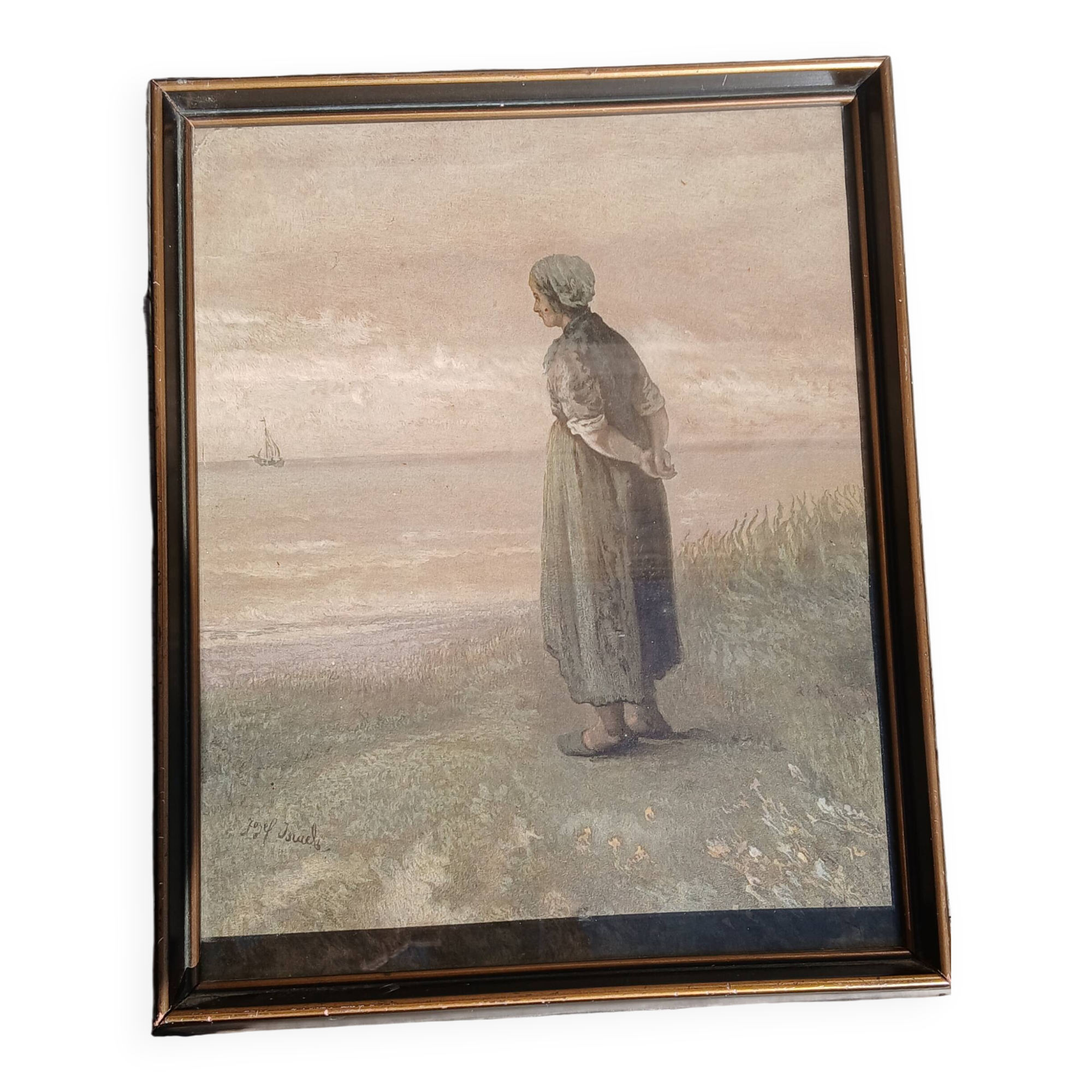 copy of the painting by Jozef Israël