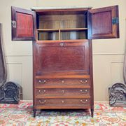 Louis XVI Mahogany Guillotine Secretary, 18th Century