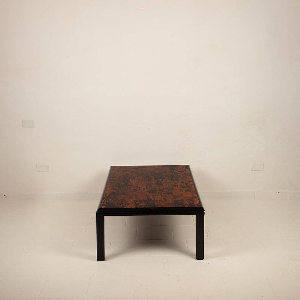 Tortoiseshell table by Roberto Jodice for Ottini Milano, 1975