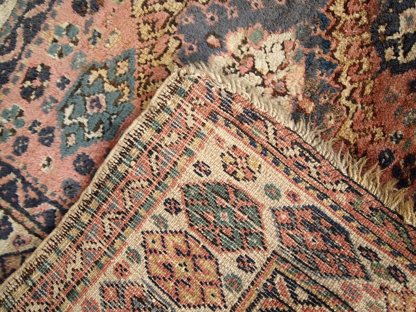 Sac Ancien Kurde Persan Fait Main – Années 1930 – 79 cm x 95 cm