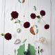 White and green placemat