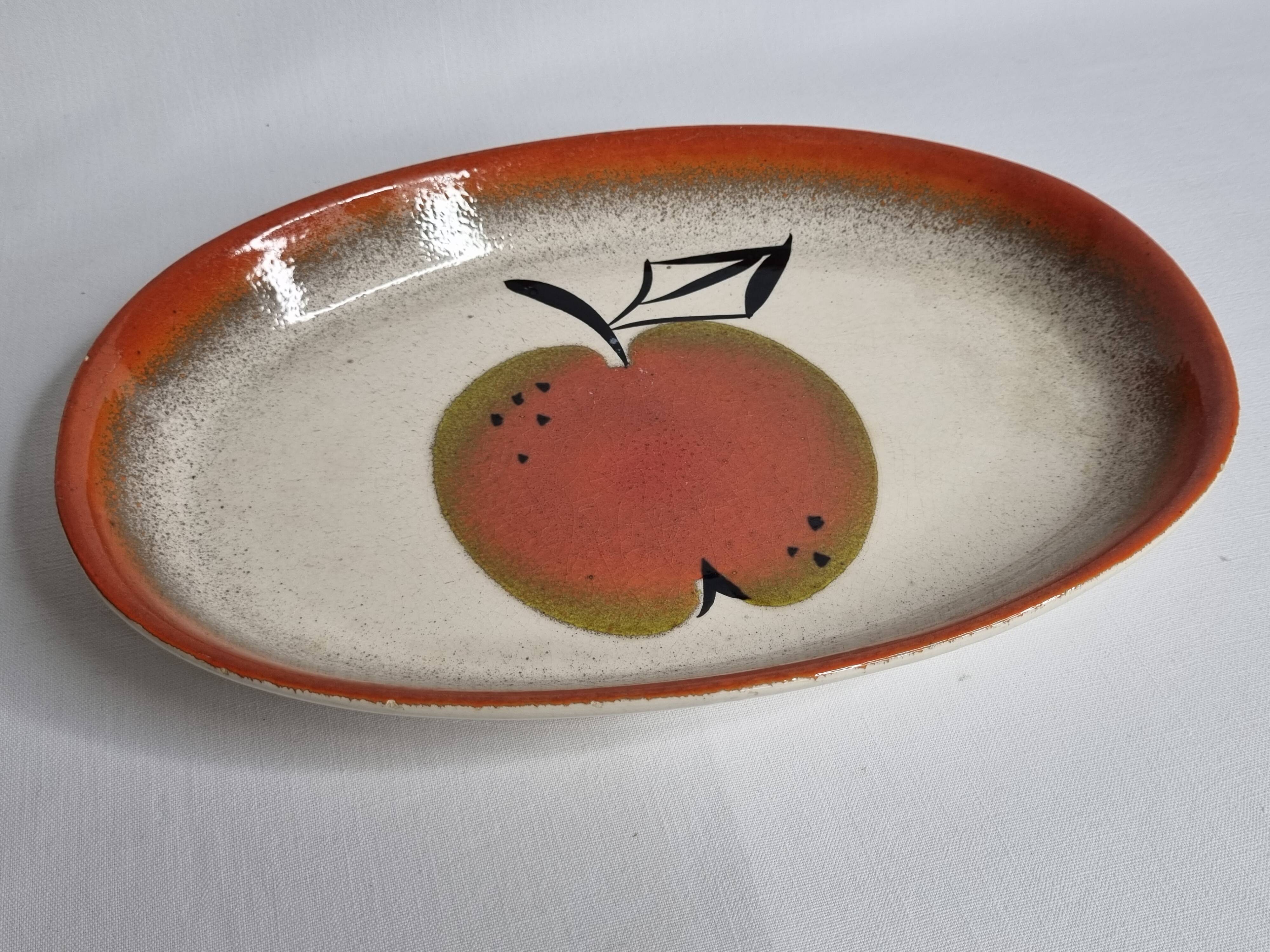 Vintage oval dish "Eva" Zell Harmersbach, Germany, 30 cm