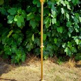 Golden metal floor lamp