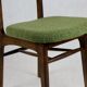 Green olive boucle dining chair from rajmund halas, 1970s,