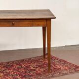Wooden farmhouse table