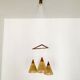 Teakwood and Sisal Cascading Lamp by Temde