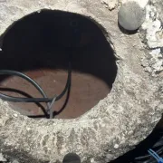 Old jar lamp