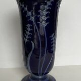 Blue ceramic vase