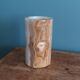 Vase pot for brushes and pencils in marble or onyx.