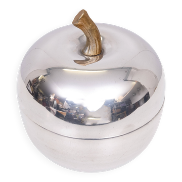 Iconic Aluminum apple Ice Bucket 1970s Italy