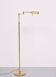 Holtkoetter Brass swing arm floor lamp Germany 1980s