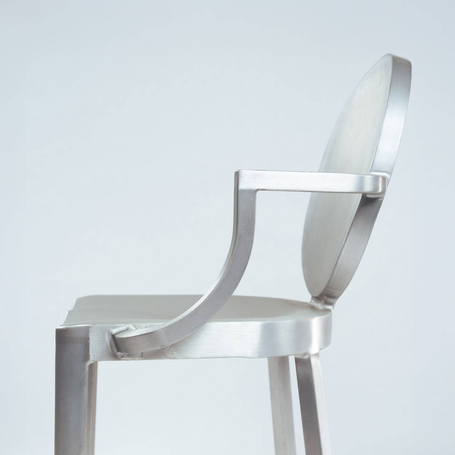 Philipe Starck Kong one arm aluminium barstool,1980s