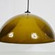 Brown and white acrylic glass suspension lamp, 1970