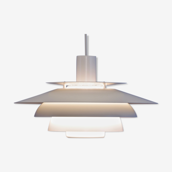 Danish hanging lamp in white, 1970s