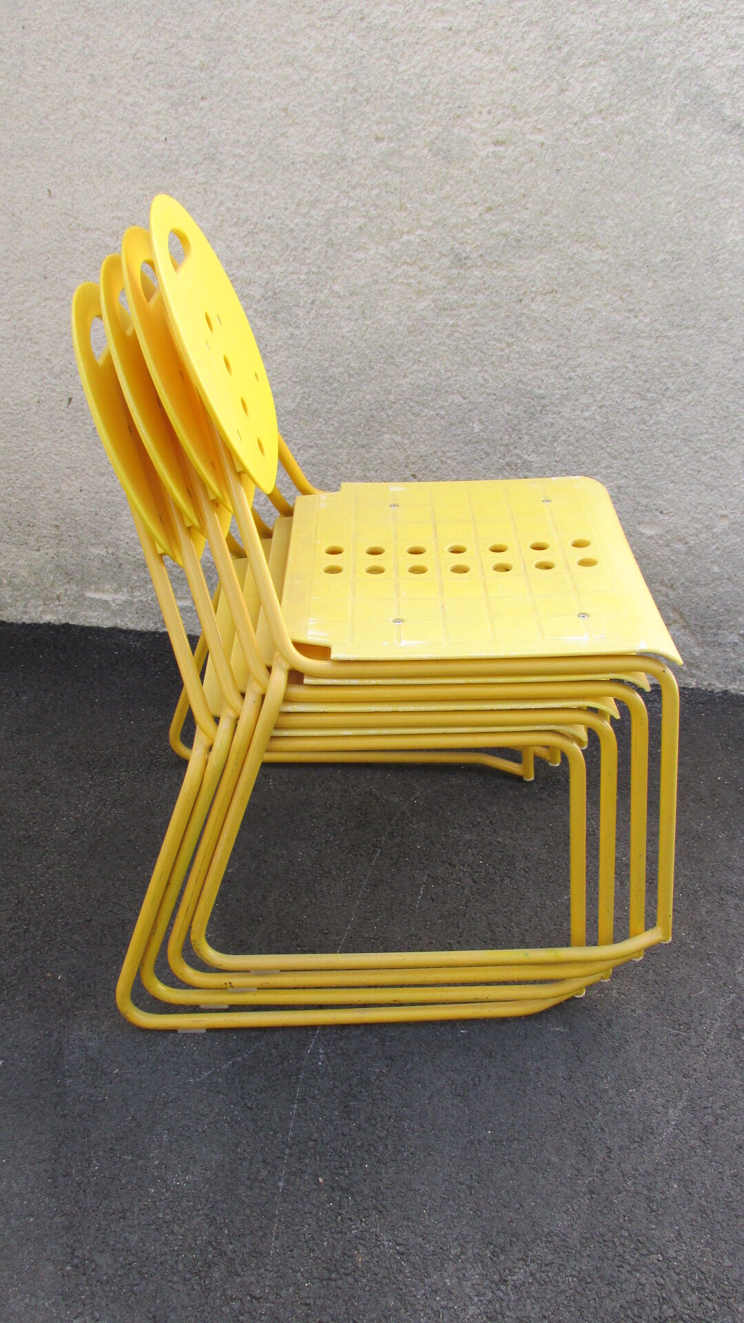 Set of 4 chairs "Charlie" of Carlo Bimbi and Nilo Gioacchini