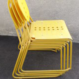 Série de 4 chaises "Charlie" de Carlo Bimbi et Nilo Gioacchini