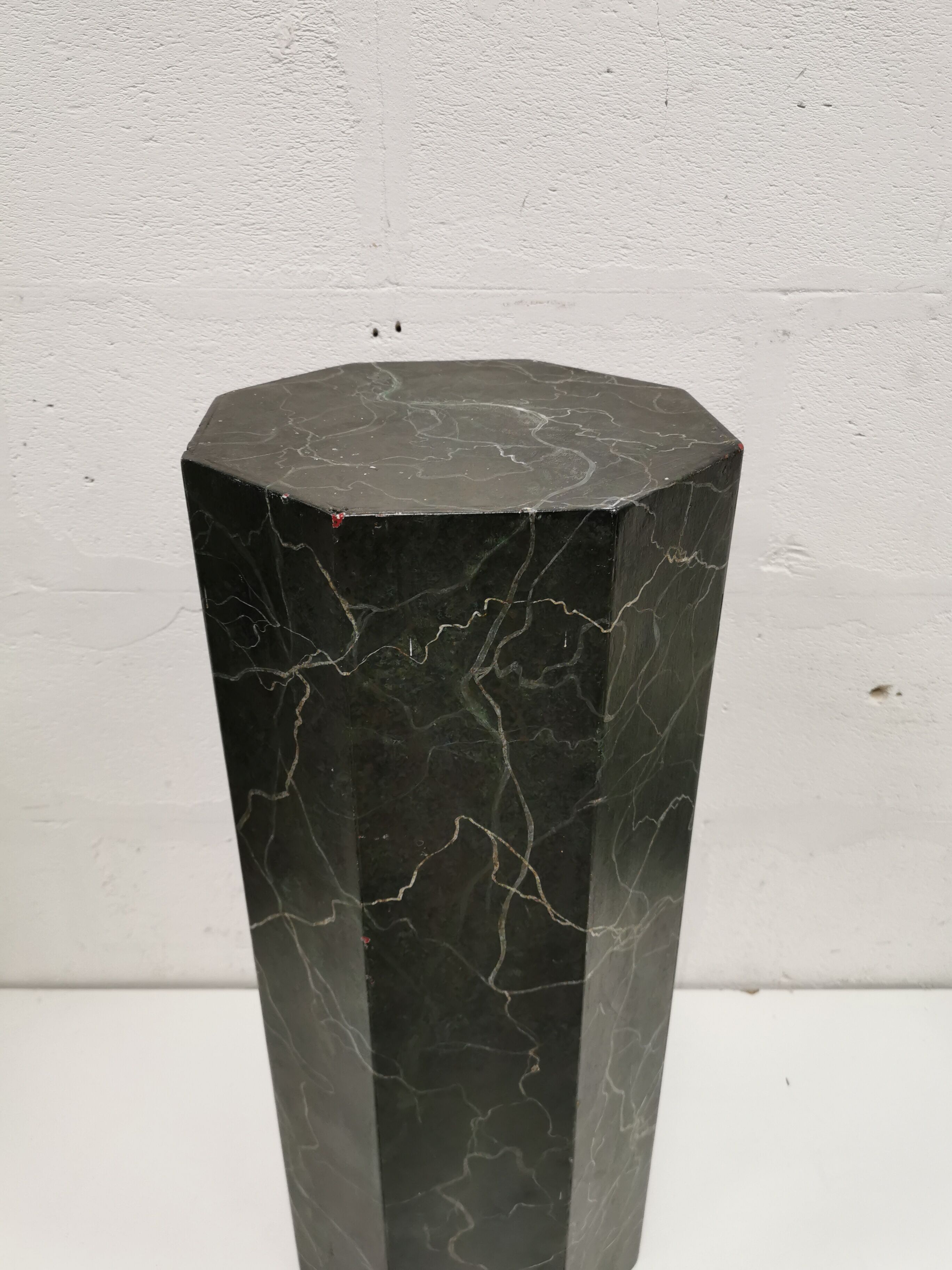 False marble pedestal