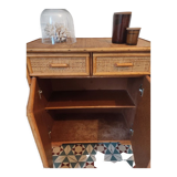 Commode rotin et bambou