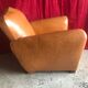 Pair of club armchairs