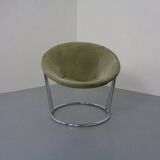 Vintage Suede Lounge Chair by Lusch Germany, 1960s