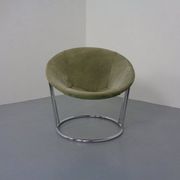 Vintage Suede Lounge Chair by Lusch Germany, 1960s