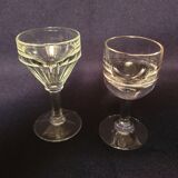 Set of 17 mismatched shot glasses