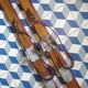 Pair of antique wooden skis