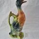 Old barbotine jug Saint Clément Mallard Duck A027