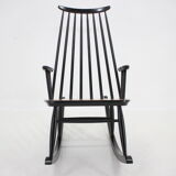 1960s Varjosen Puunjalostus Beech Rocking Chair, Finland