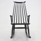 1960s Varjosen Puunjalostus Beech Rocking Chair, Finland